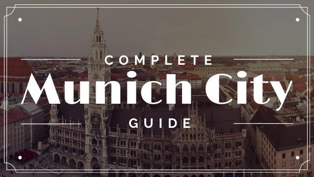 Designvorlage Munich city guide Ad für Youtube