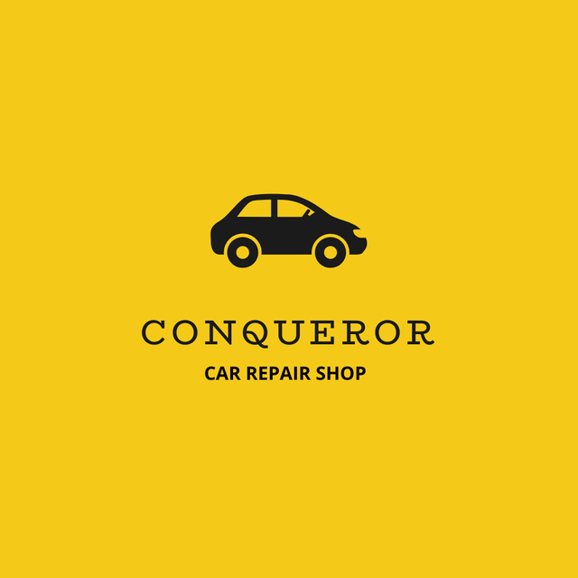 Car Repair Shop Services Offer Logo Πρότυπο σχεδίασης