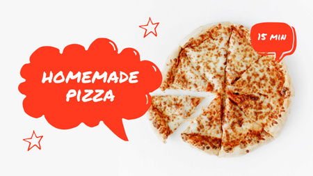 házi készítésű pizza recept Youtube Thumbnail tervezősablon