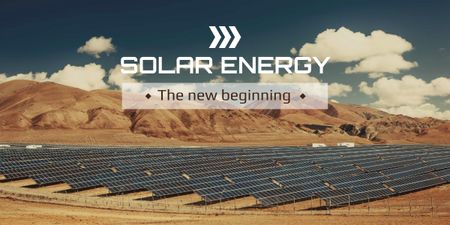 Plantilla de diseño de Solar energy banner Image 