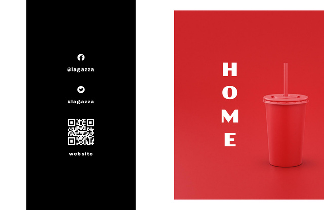 Designvorlage Ad of Home Design Services Offer with Cups für Brochure 11x17in Bi-fold