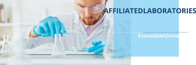 Affiliated laboratories poster Twitter Design Template
