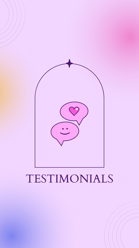 Testimonials in Pink Shades Online Instagram Highlight Cover Template ...