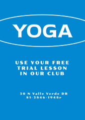 Yoga Club Offer of Free Trial Lesson