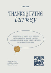 Thanksgiving Celebration Announcement with Fried Turkey