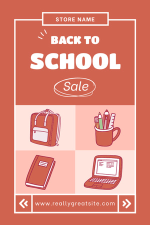 Collage with High Quality School Equipment Sale Tumblr Design Template