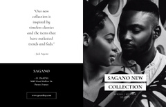 Fashion Brand Collection Offer with African American Couple