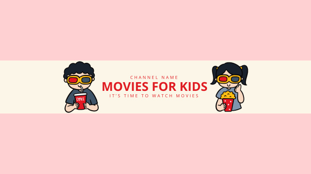 Kids Watch Movies Youtube Design Template