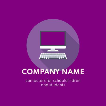 Computer Sales Offer for Students Animated Logo Design Template