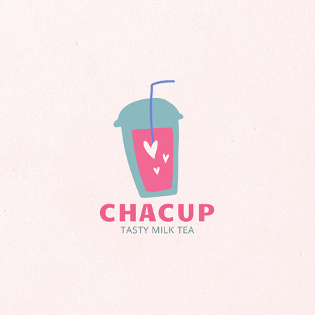 Designvorlage Tasty Milk Tea Offer für Instagram