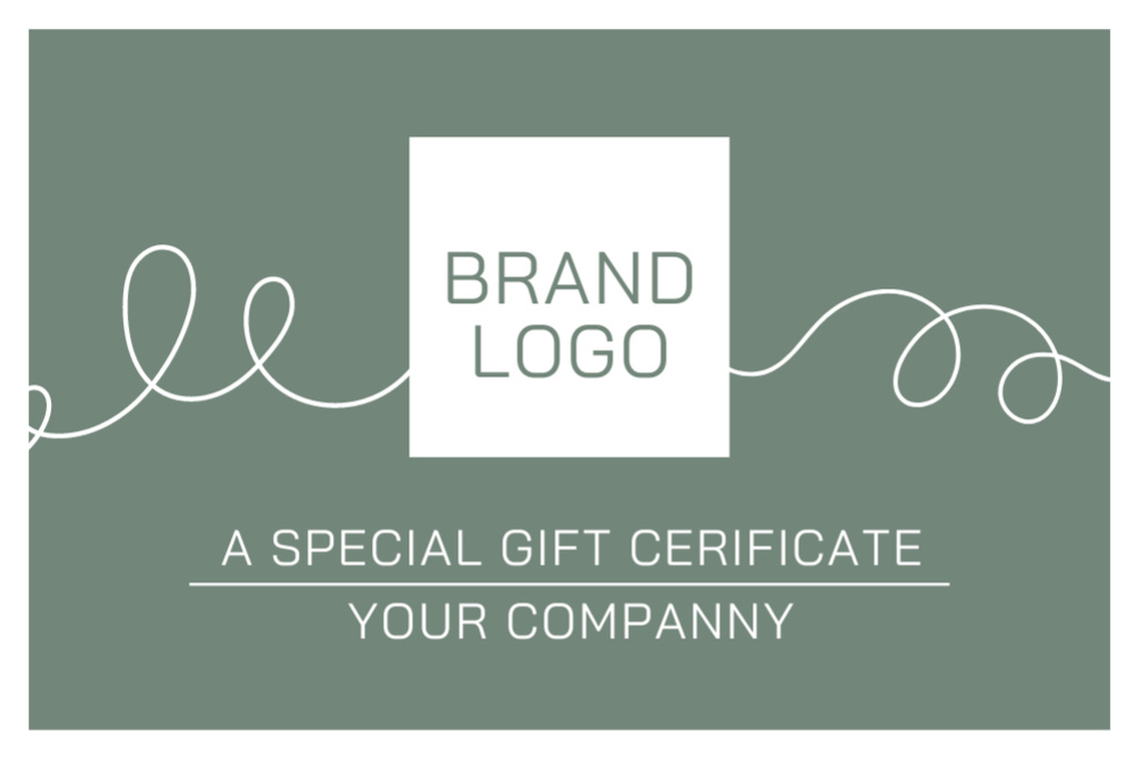Company Special Voucher Offer Gift Certificate Tasarım Şablonu