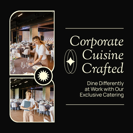 Offer of Exclusive Corporate Catering Services Instagram Design Template