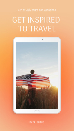 USA Independence Day Tours Offer TikTok Video Design Template