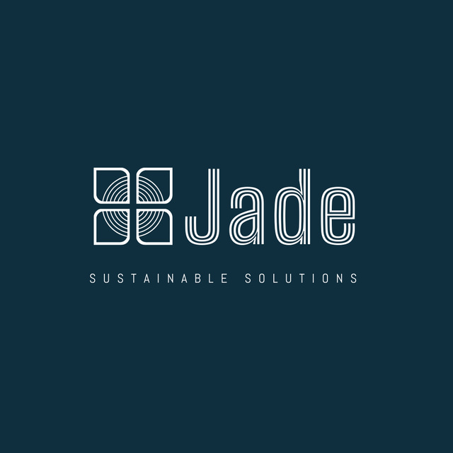 Designvorlage Jade Sustainable Solutions Business Logo für Logo