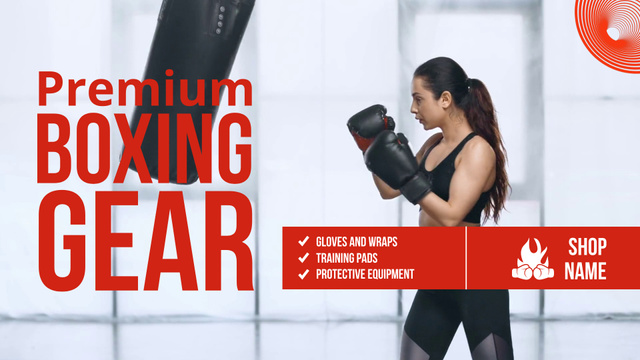 Designvorlage Best Boxing Gear At Reduced Price Offer für Full HD video