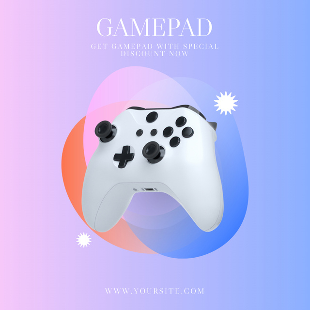 Template di design Advantageous Offer for Buying Gamepads Instagram
