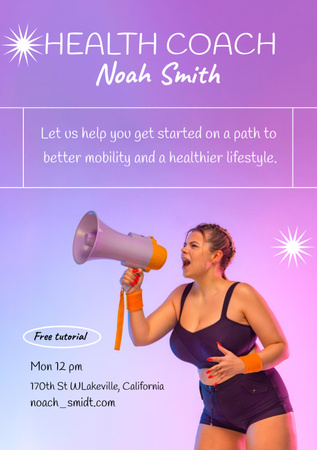 Health Coach Services Offer Flyer A7 Design Template