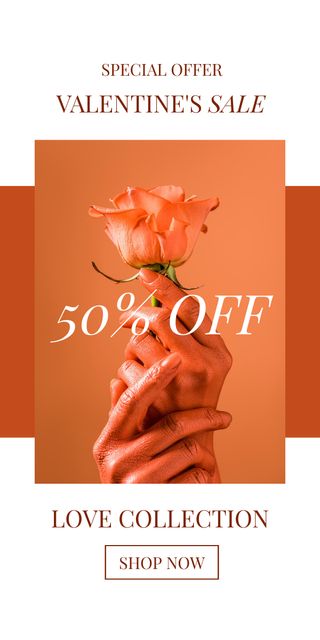 Valentine's Day Sale Special Offer Graphicデザインテンプレート