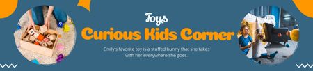 Modèle de visuel Vente de jouets pour le coin des enfants - Ebay Store Billboard