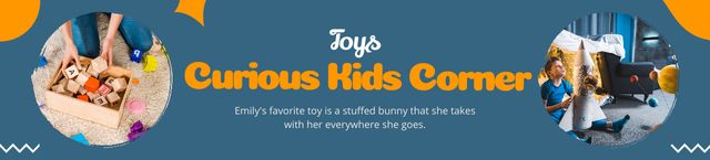 Sale of Toys for Children's Corner Ebay Store Billboard Design Template