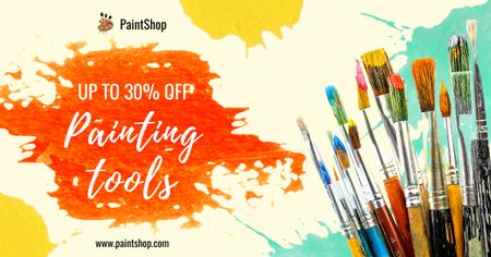 Plantilla de diseño de Painting Tools Offer Facebook AD 