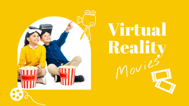 Plantilla de diseño de Virtual Reality movies Youtube Thumbnail 