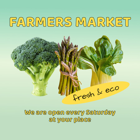 Platilla de diseño Fresh and Eco Greenery at Local Market Instagram