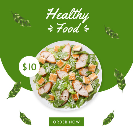 Inspiration for Healthy Food Instagram tervezősablon