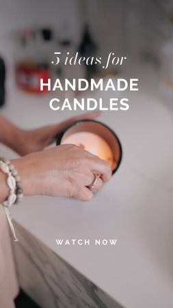 Platilla de diseño Creative Ideas For Handmade Candles TikTok Video