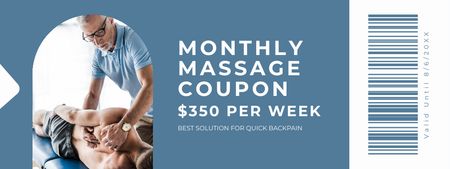Platilla de diseño Sport Massage Therapist Offer Coupon