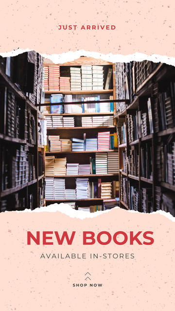 Szablon projektu Classic Book Sale Update Offer Instagram Story