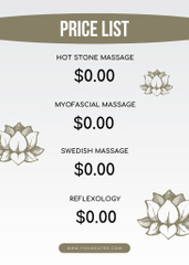 Elegant Beauty Salon Massage Services Offer