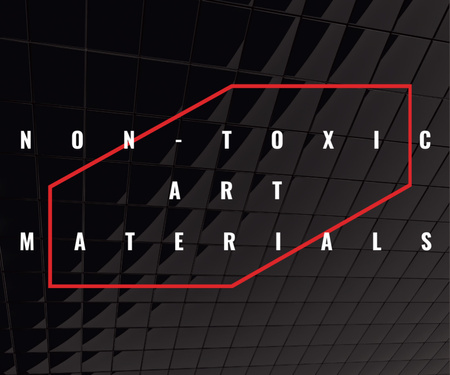 Non-toxic art materials Medium Rectangle – шаблон для дизайна