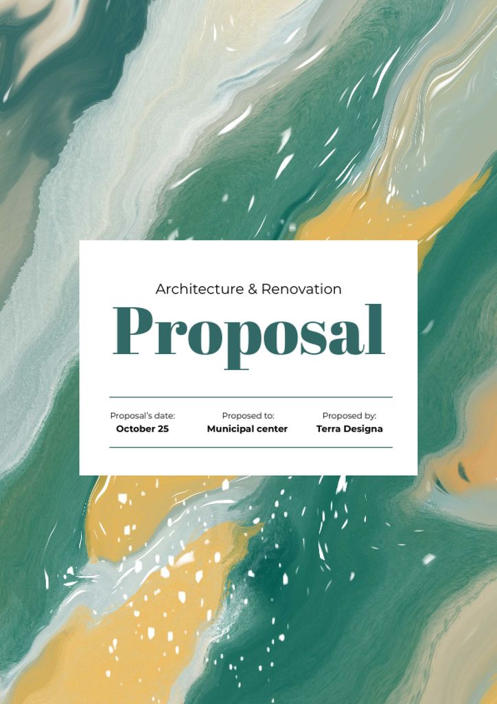 Architecture Agency Projects with Abstract Pattern Proposalデザインテンプレート