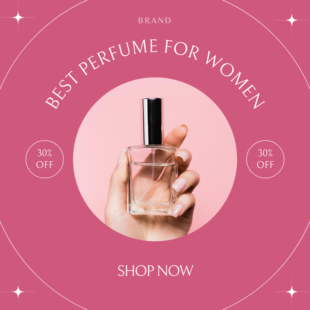 Announcement of Best Perfume for Women Instagram Design Template