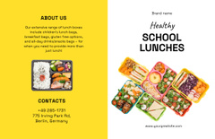 Appetizing School Lunches Offer With Colorful Boxes