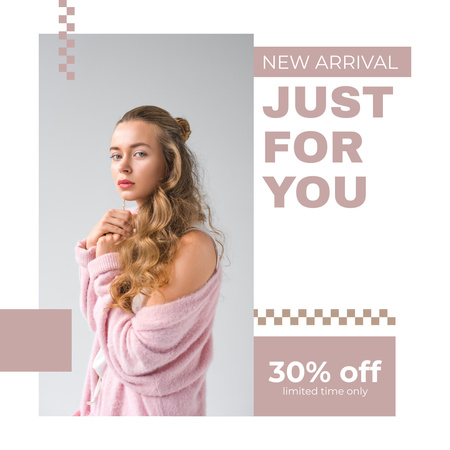 New Collection In Pastel Colors Instagram Design Template