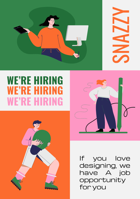 Recruitment Agency Ad Poster A3 – шаблон для дизайну