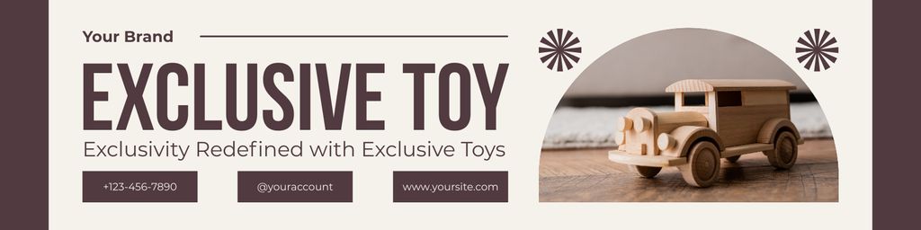 Exclusive Toy Sale Announcement Twitter Design Template
