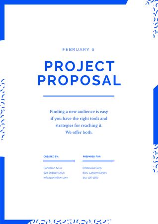 Website project for Business offer Proposal Design Template