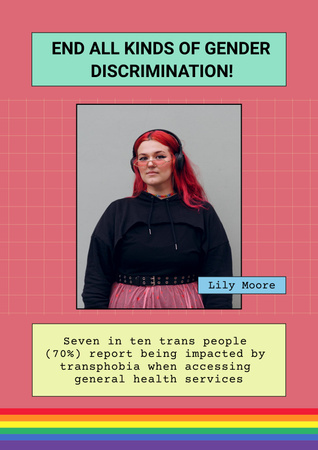 Template di design Gender Discrimination Awareness Poster