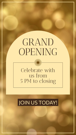 Unmissable Grand Opening Celebration Announcement Instagram Video Story Design Template