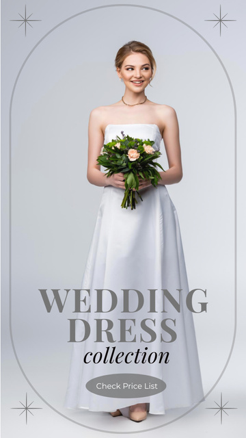 Plantilla de diseño de Wedding Dress Collection Announcement Instagram Story 
