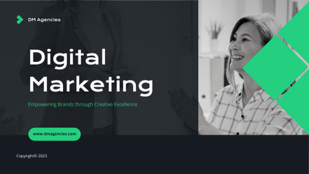 Digital Marketing Strategy Proposal Presentation Wide Modelo de Design