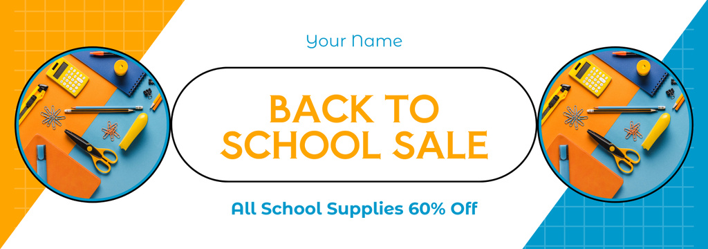 Final Sale on All School Supplies and Stationery Tumblr Πρότυπο σχεδίασης