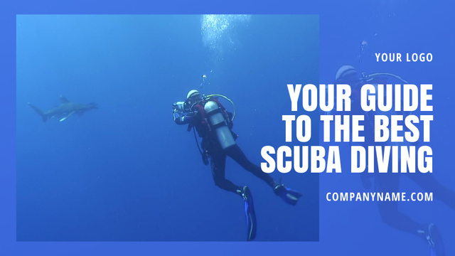 Ontwerpsjabloon van Full HD video van Scuba Diving Ad