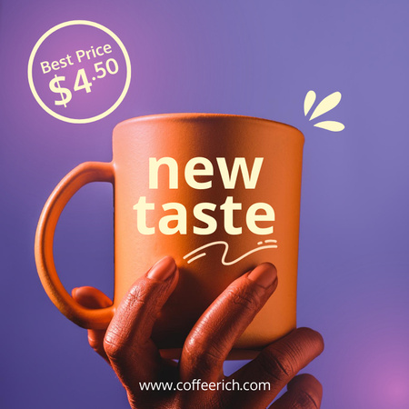 Designvorlage Coffee Tasting Announcement für Social media