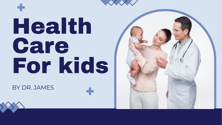 Healthcare Offer fro Little Kids Youtube Thumbnail Design Template