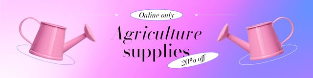 Agriculture Supplies Sale Twitterデザインテンプレート
