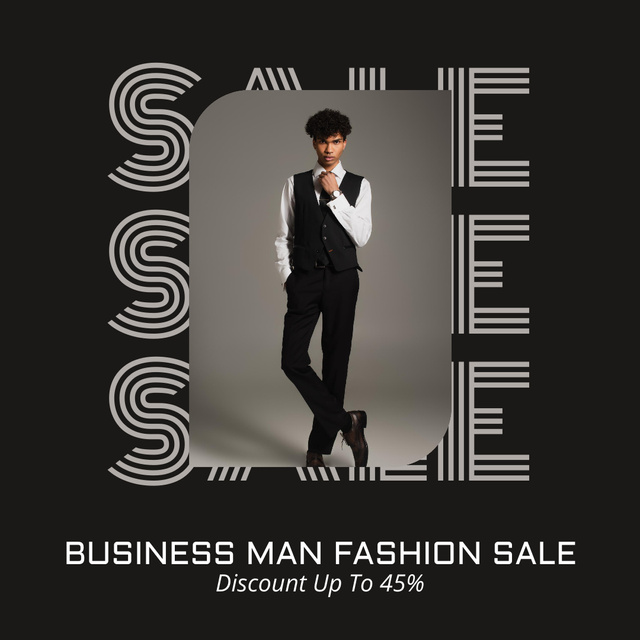 Business Fashion Sale for Men Instagram Design Template